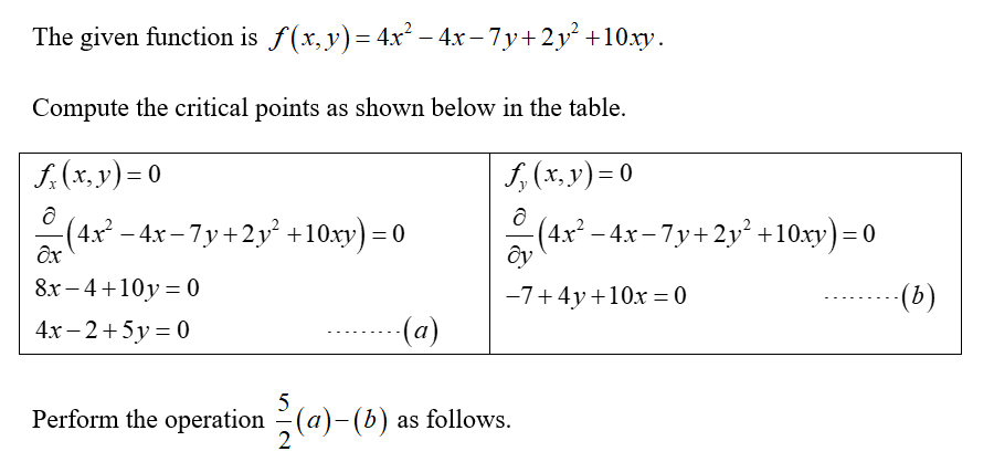 Answered Let F X Y 4ae 4x 7y 2y Bartleby