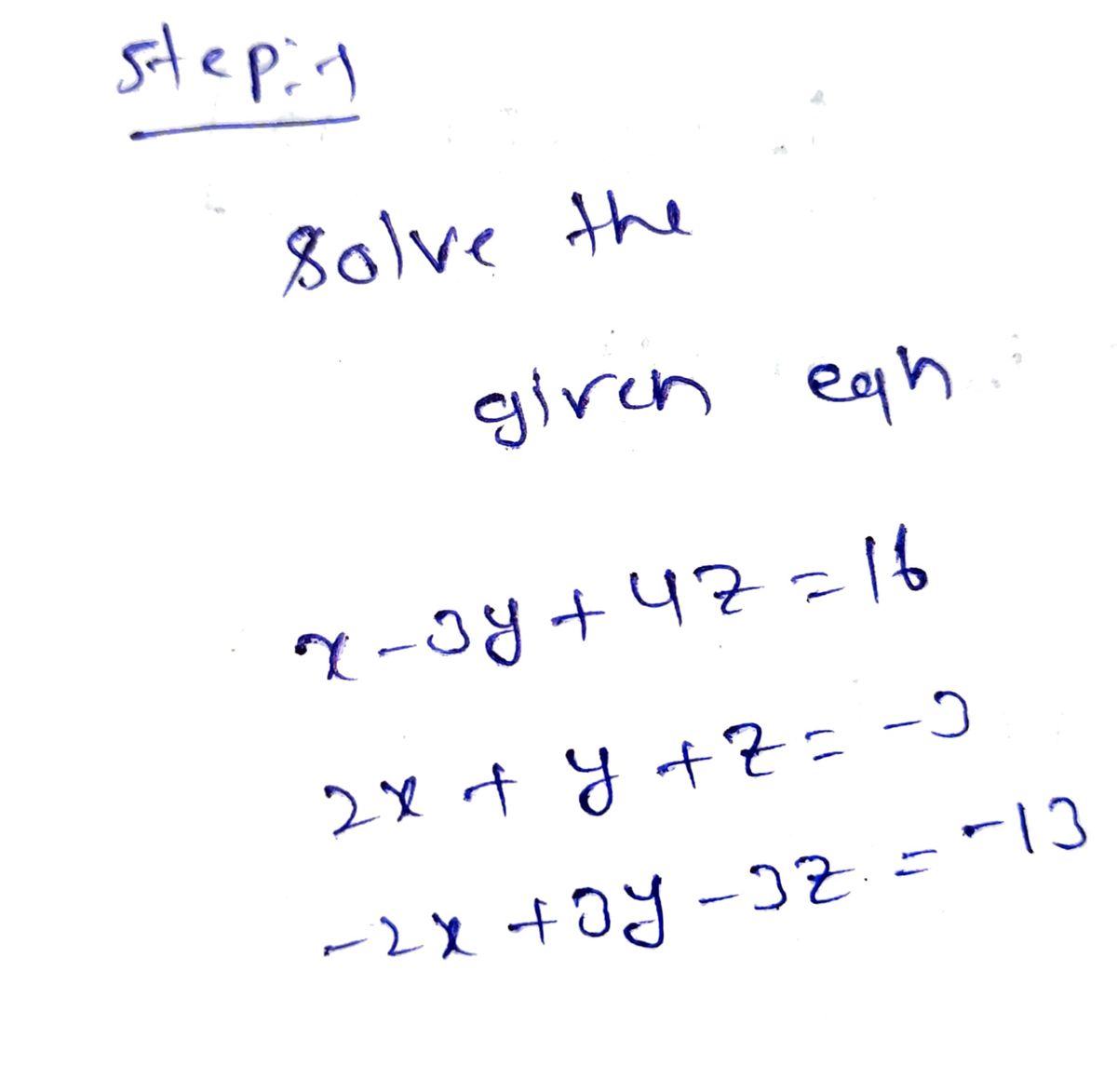 Algebra homework question answer, step 1, image 1