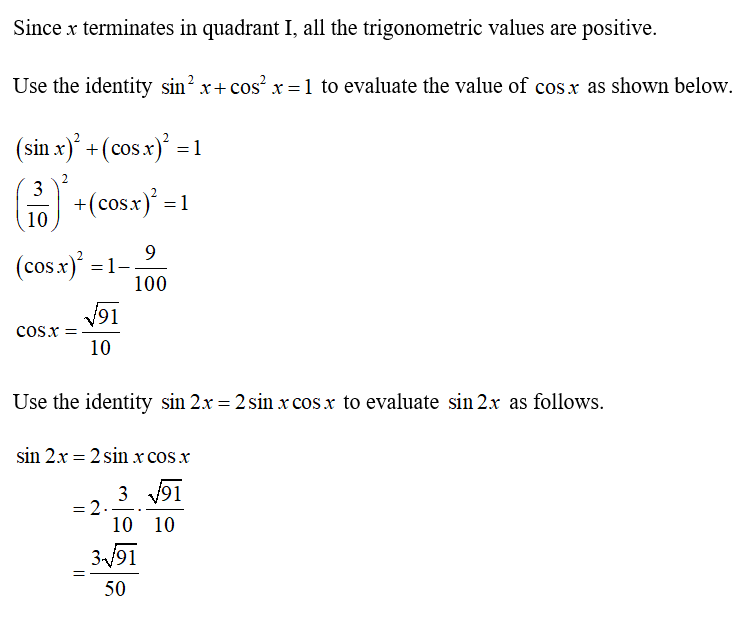 Answered Find Sin2x Cos2x And Tan2x If Bartleby