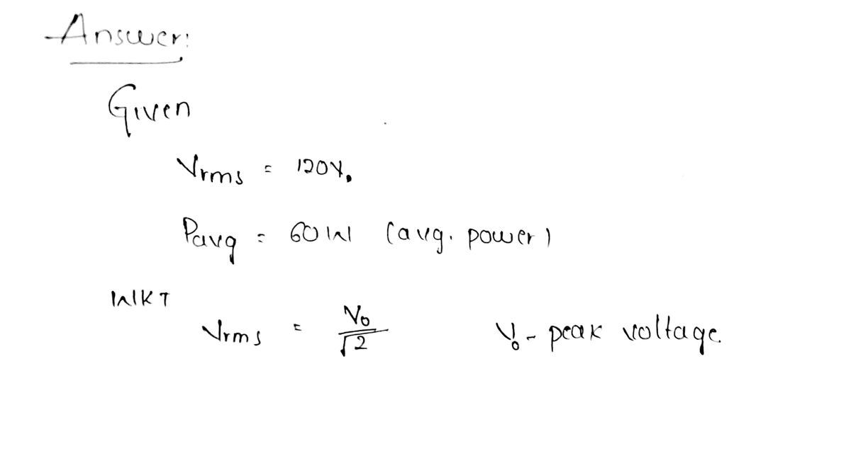 Physics homework question answer, step 1, image 1