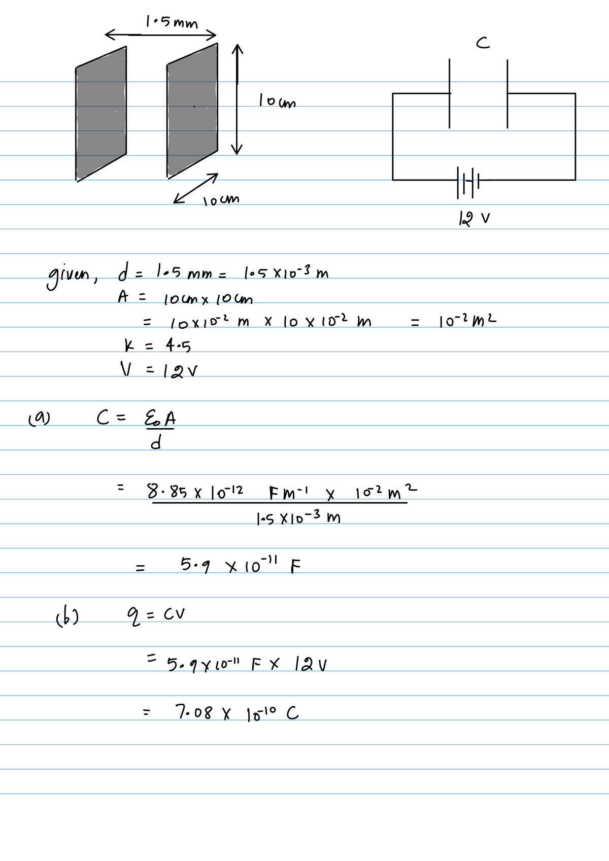 Physics homework question answer, step 1, image 1