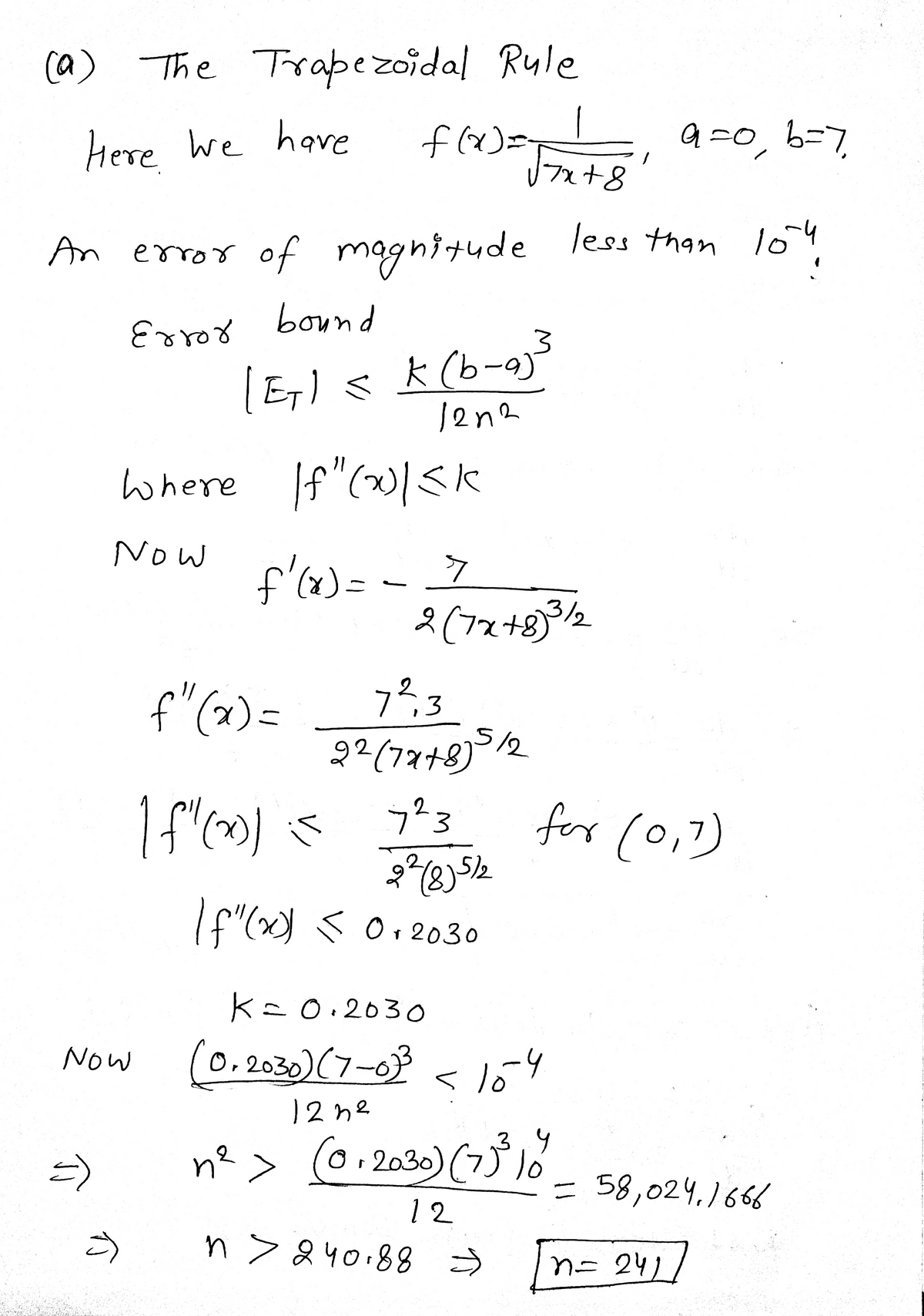 Advanced Math homework question answer, step 1, image 1