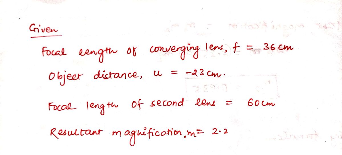 Physics homework question answer, step 1, image 1