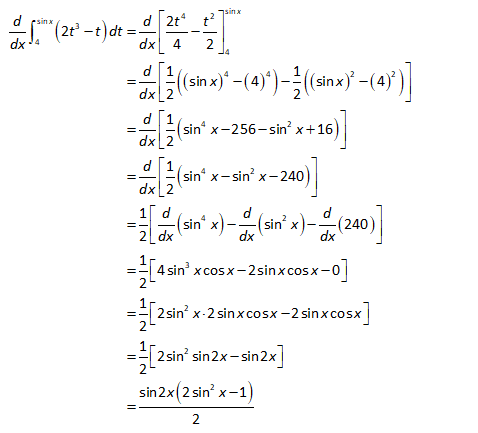 Answered: d rsinx Catnx 2t3-t dt dx J4 | bartleby