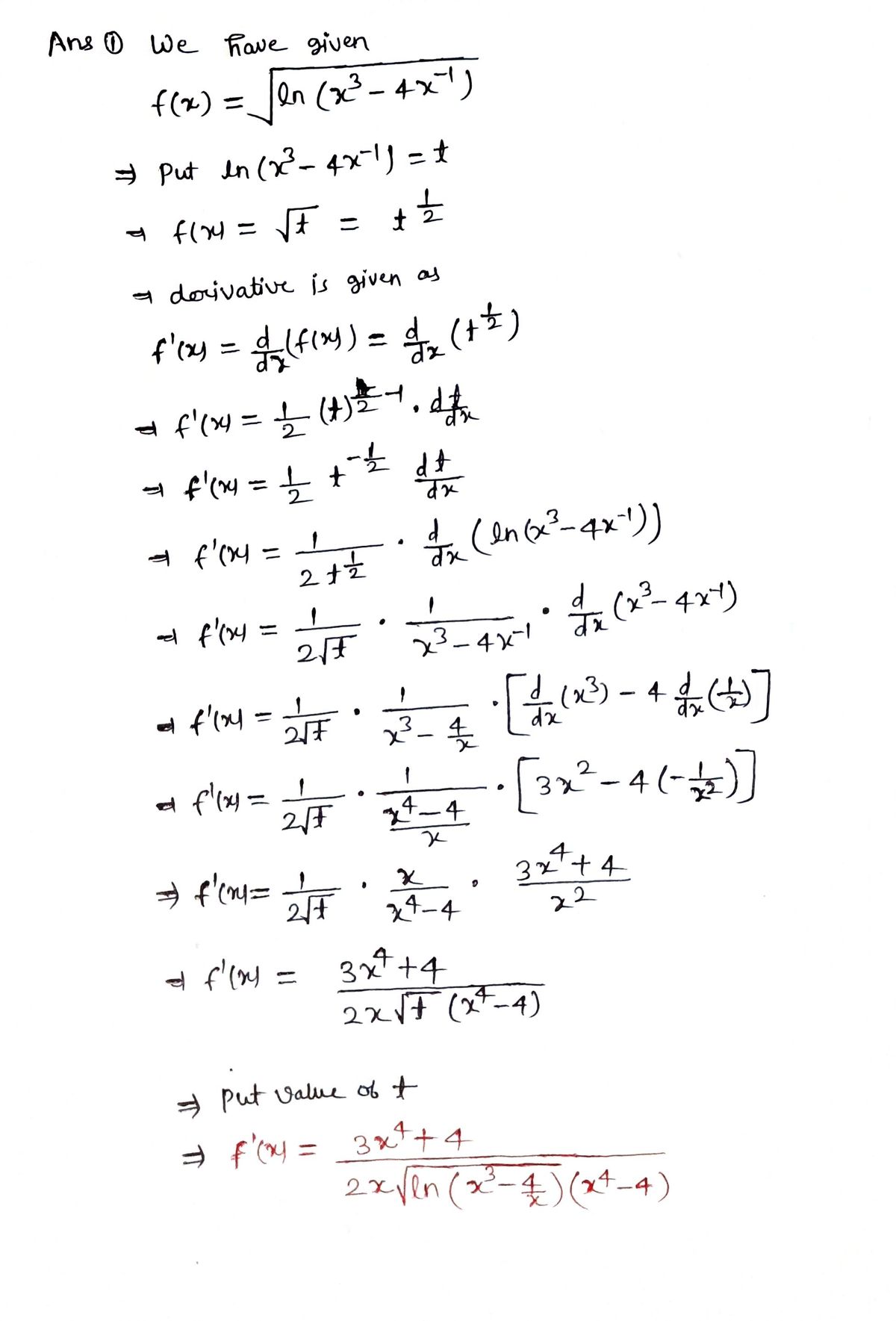 Calculus homework question answer, step 1, image 1