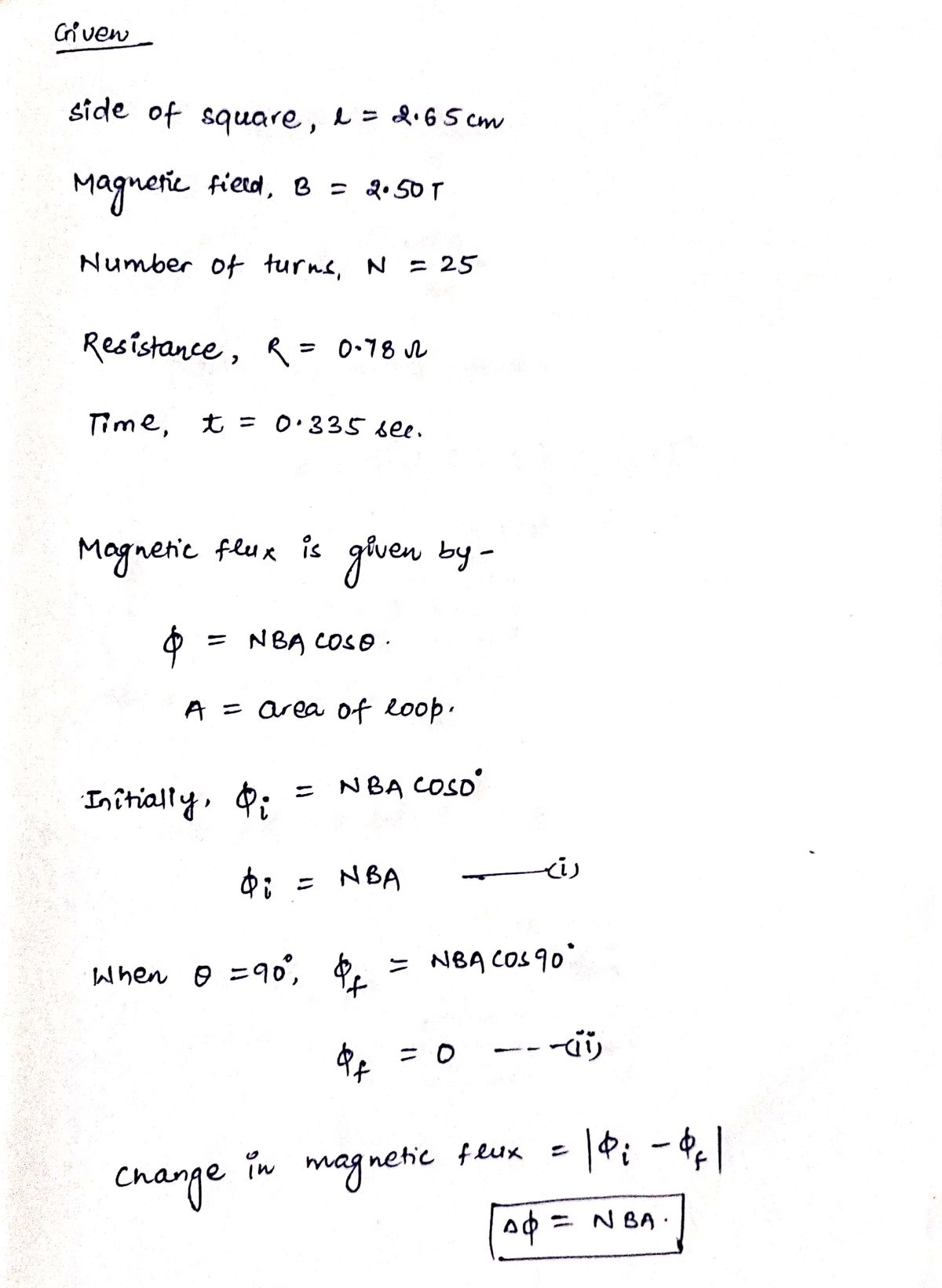 Physics homework question answer, step 1, image 1