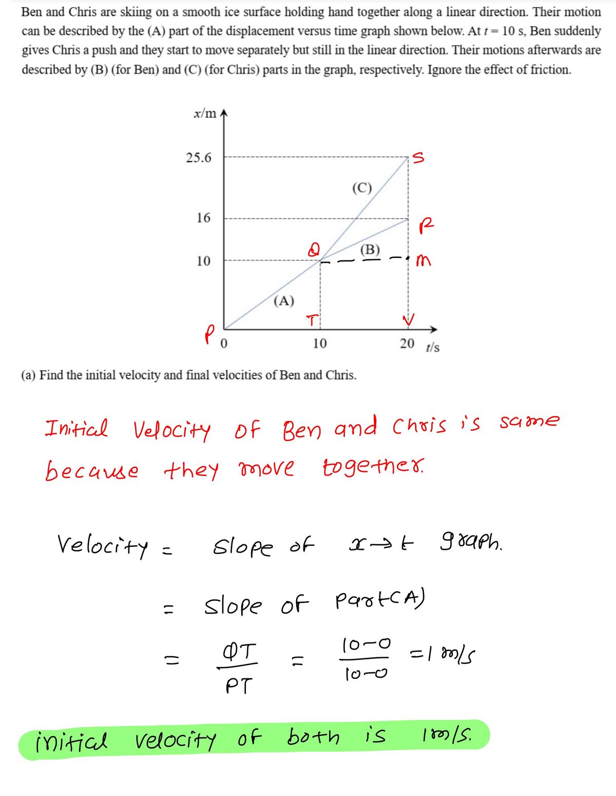 Physics homework question answer, step 1, image 1