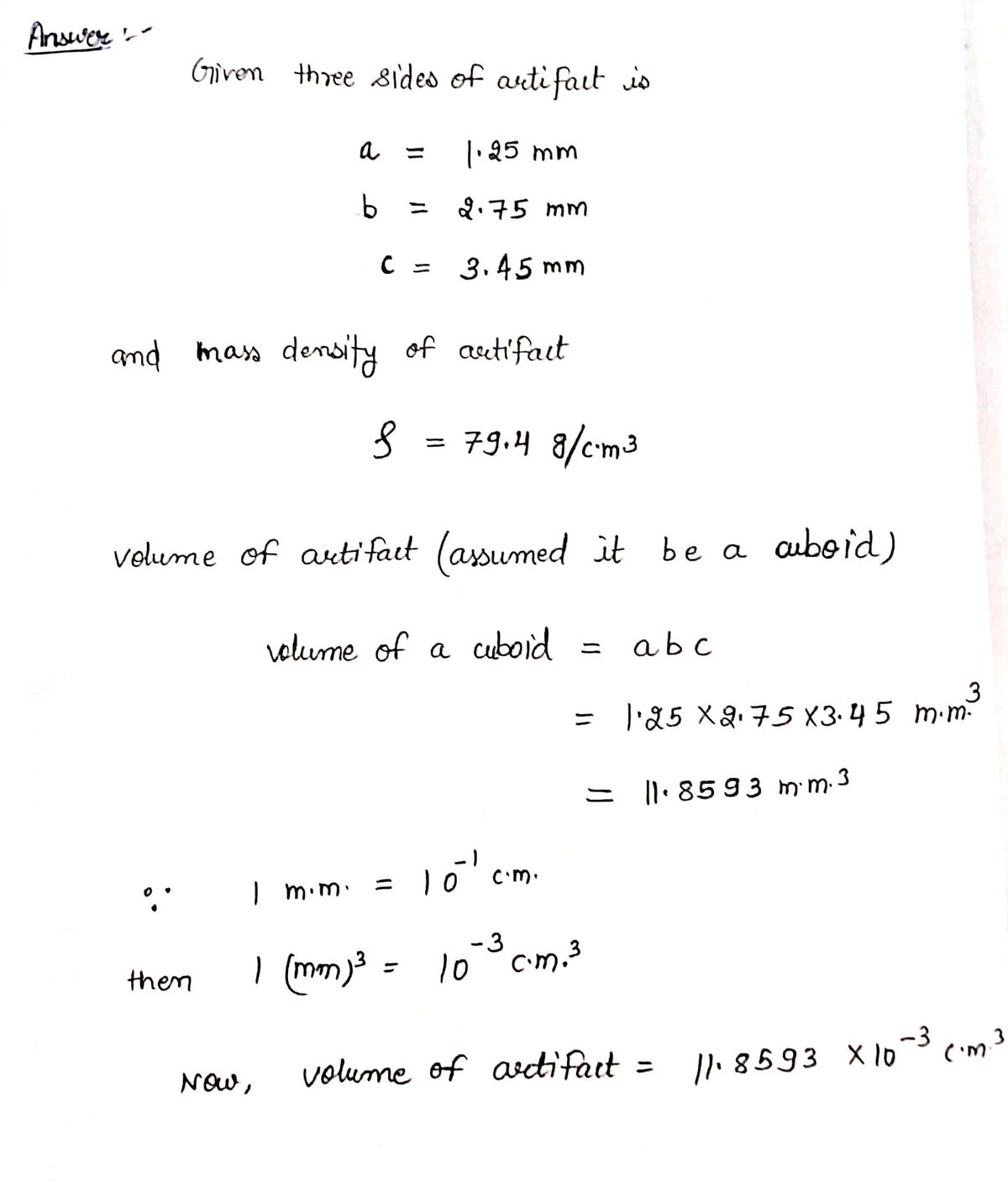 Physics homework question answer, step 1, image 1