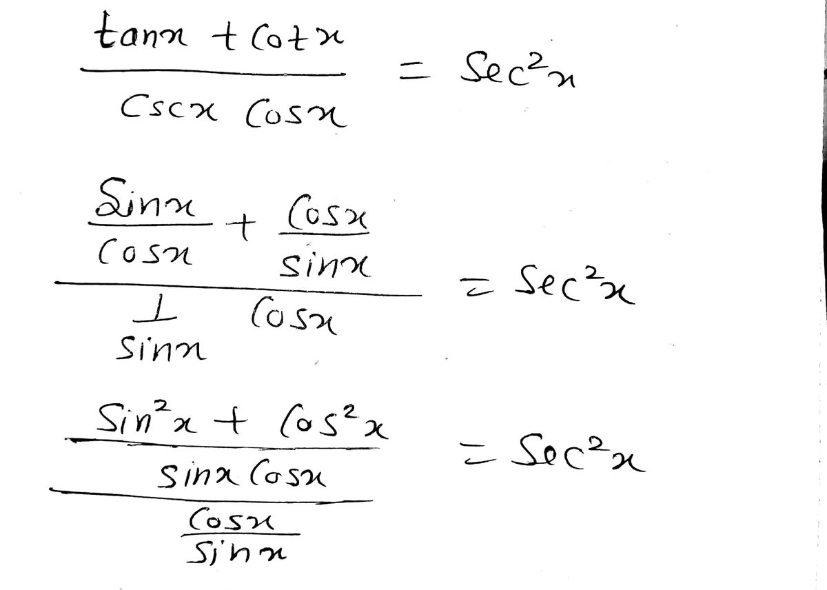 Answered: Prove the trigonometric identity. tan… | bartleby