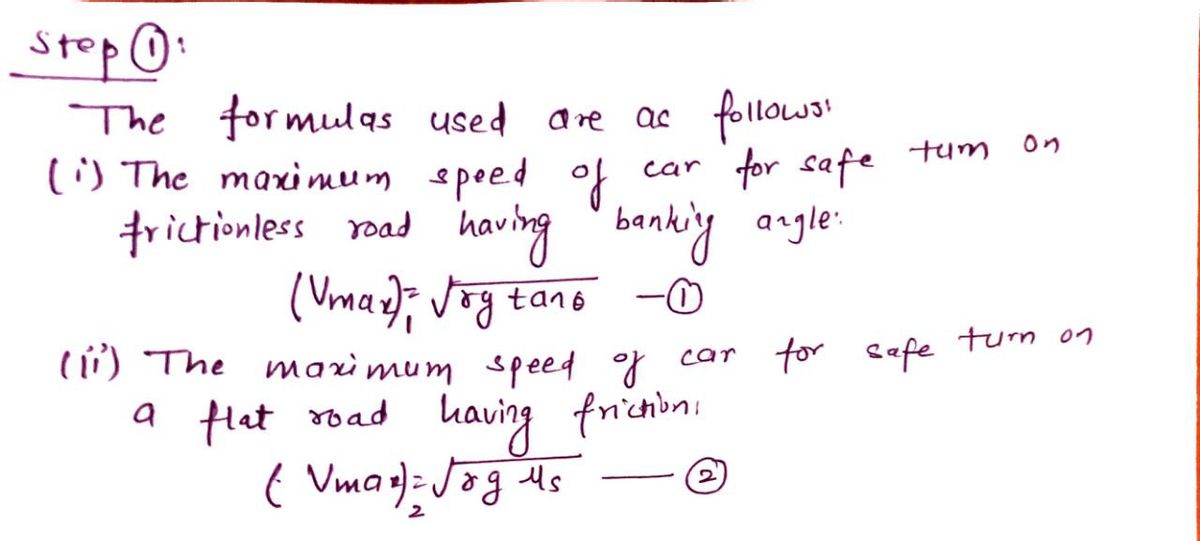 Physics homework question answer, step 1, image 1