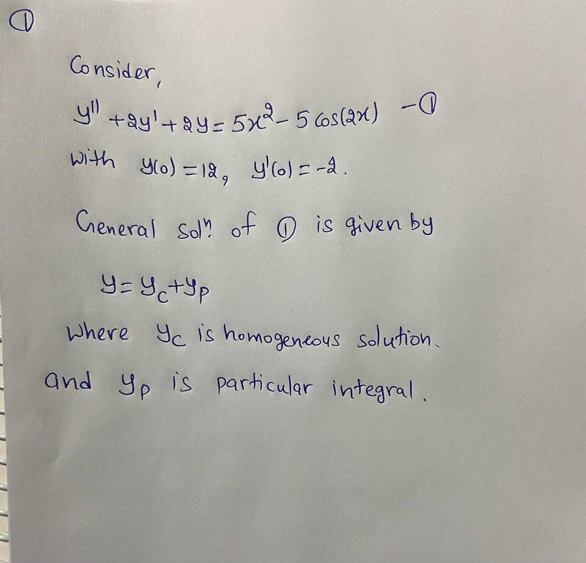 Advanced Math homework question answer, step 1, image 1