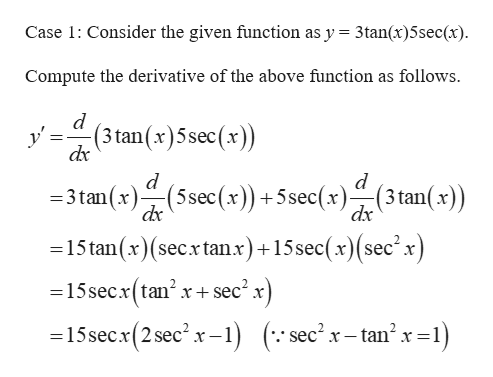 Answered Find The Derivative Y 3 Tan X Bartleby