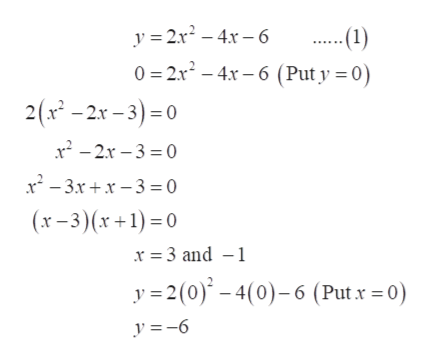 Answered For The Function Y 2x2 4x 6 Determine Bartleby