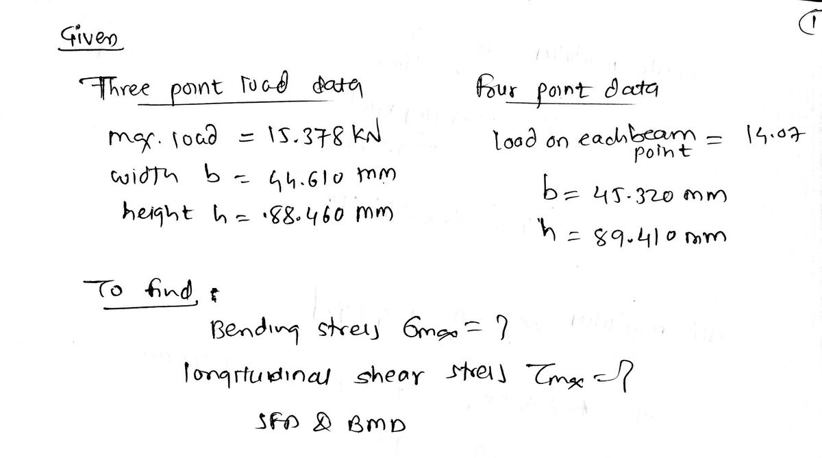 Civil Engineering homework question answer, step 1, image 1