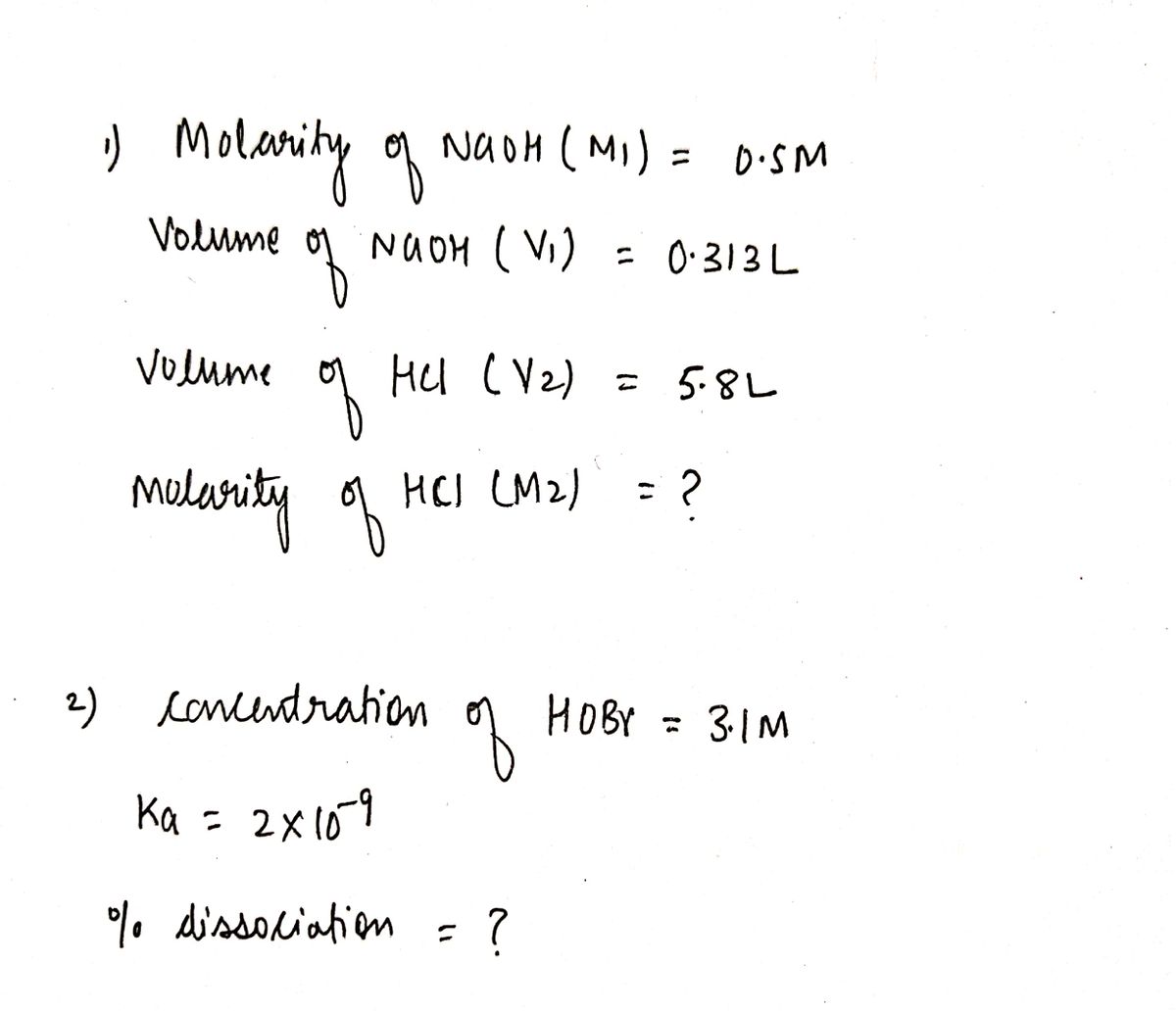 Chemistry homework question answer, step 1, image 1