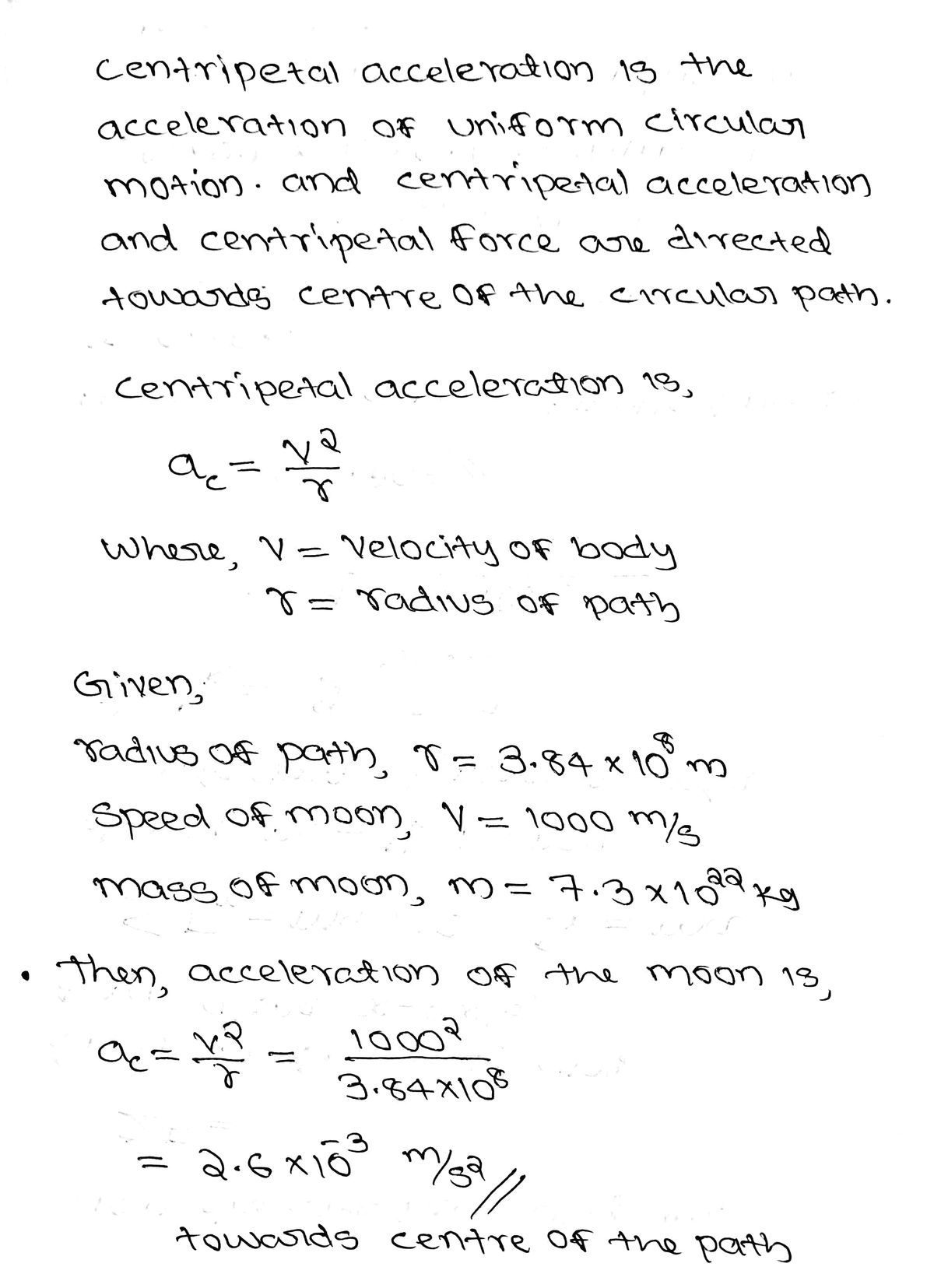 Physics homework question answer, step 1, image 1