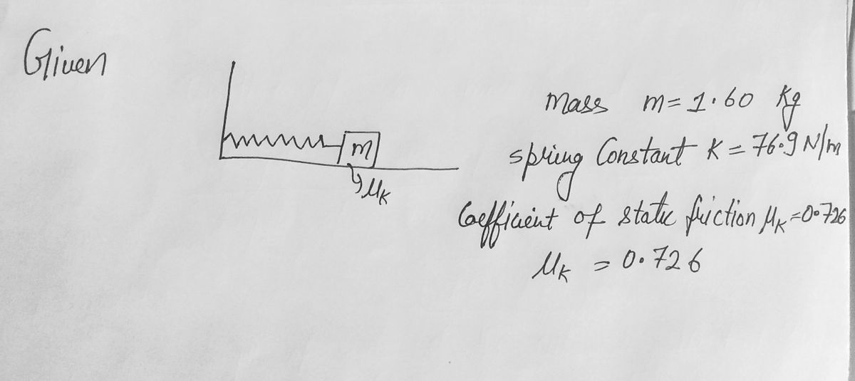 Physics homework question answer, step 1, image 1