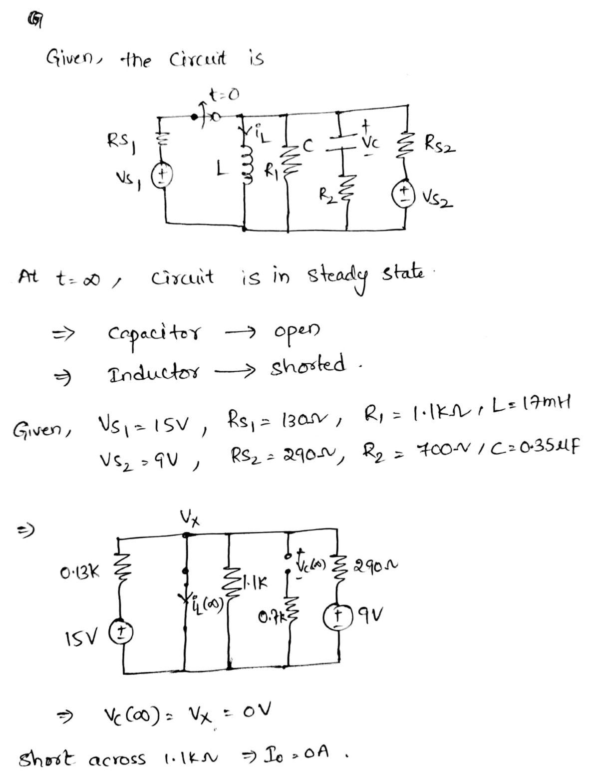 Electrical Engineering homework question answer, step 1, image 1