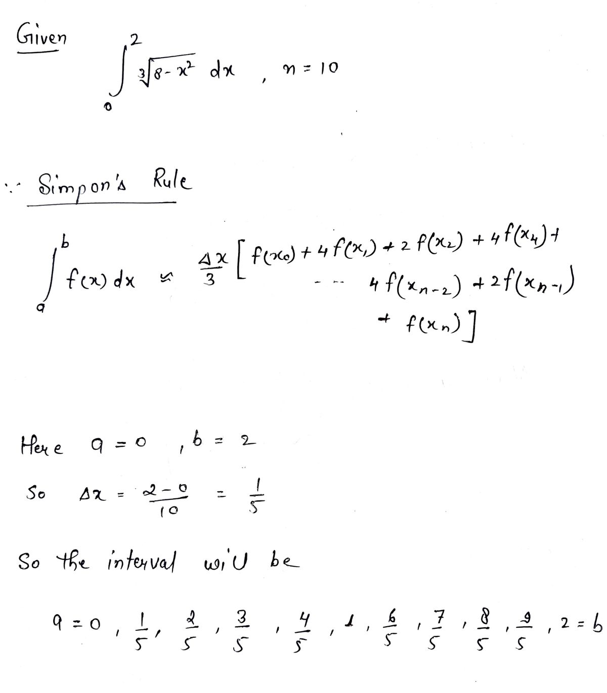 Advanced Math homework question answer, step 1, image 1