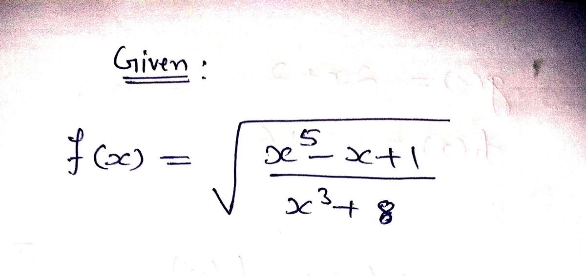 Calculus homework question answer, step 1, image 1