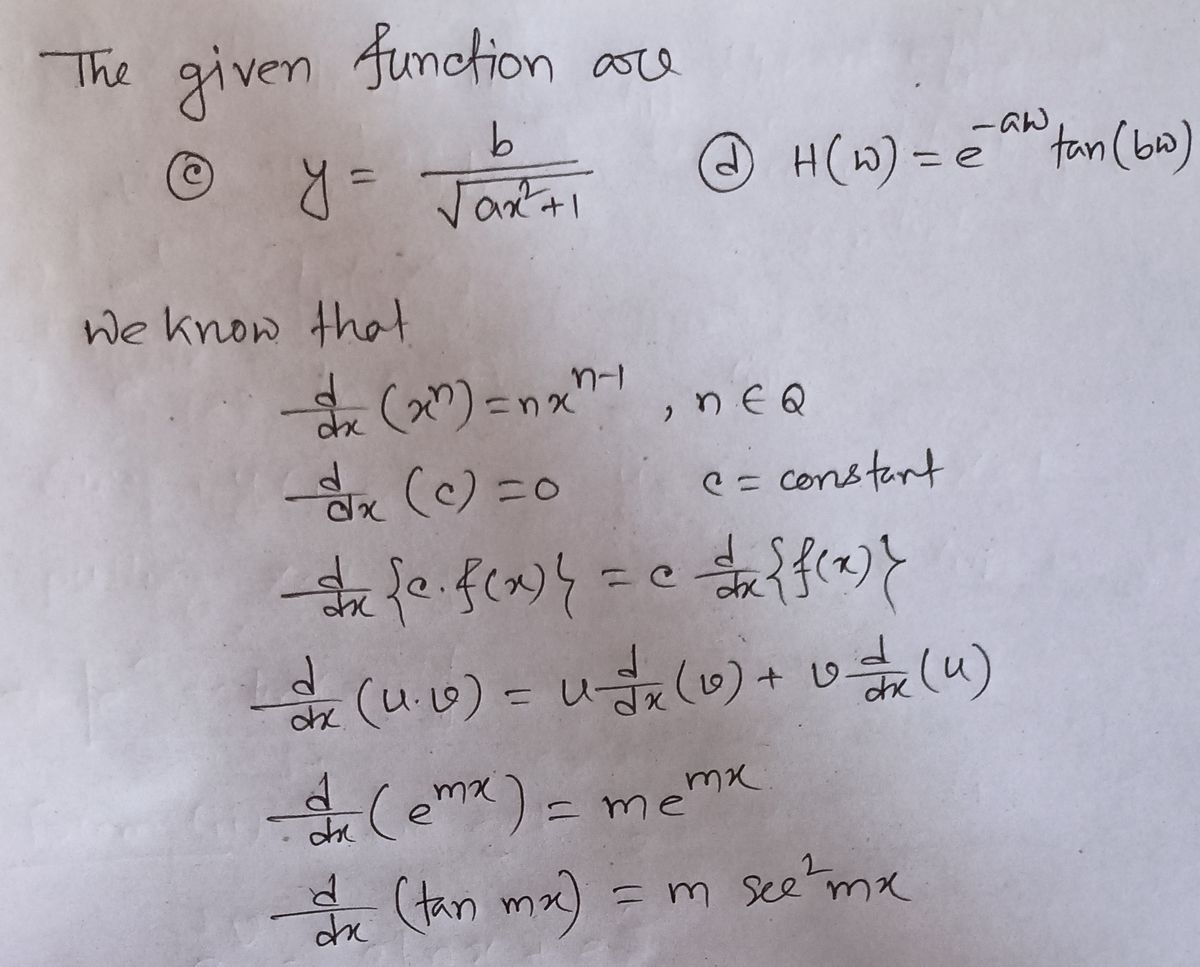 Calculus homework question answer, step 1, image 1