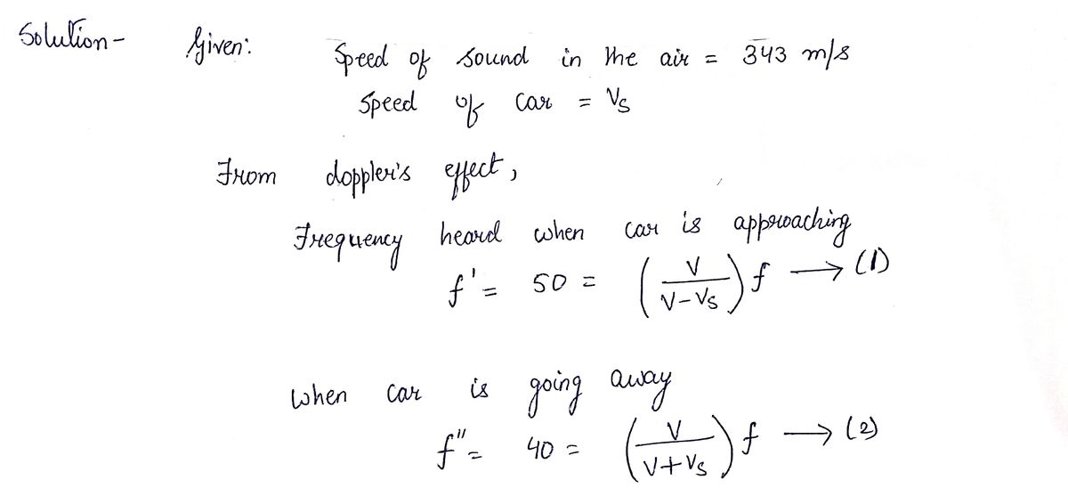 Physics homework question answer, step 1, image 1