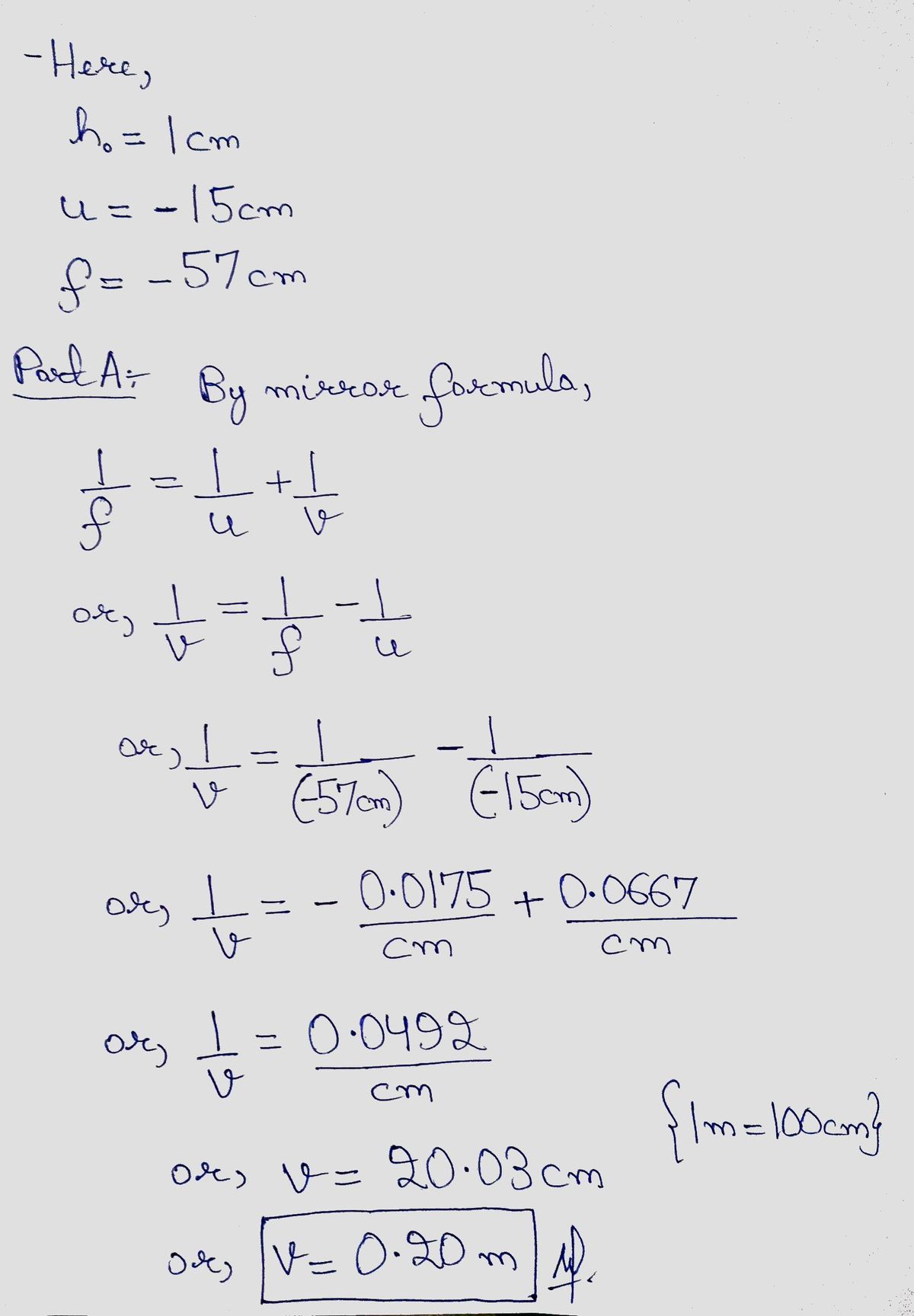 Physics homework question answer, step 1, image 1