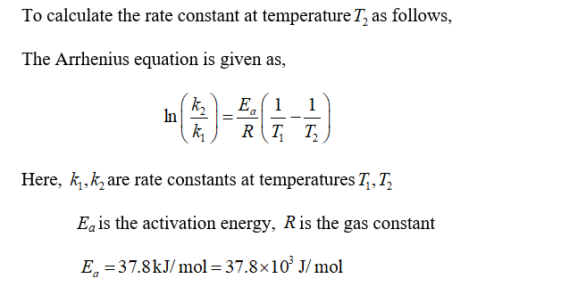 Answered The Activation Energy Ea For A Bartleby