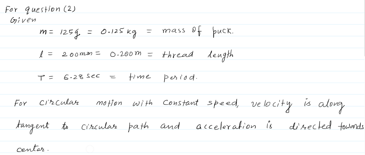 Physics homework question answer, step 1, image 1