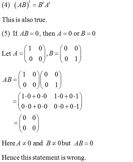 Answered: Assume That A And B Are Nxn Matrices.… | Bartleby