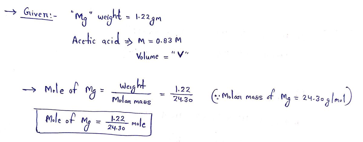 Chemistry homework question answer, step 1, image 1