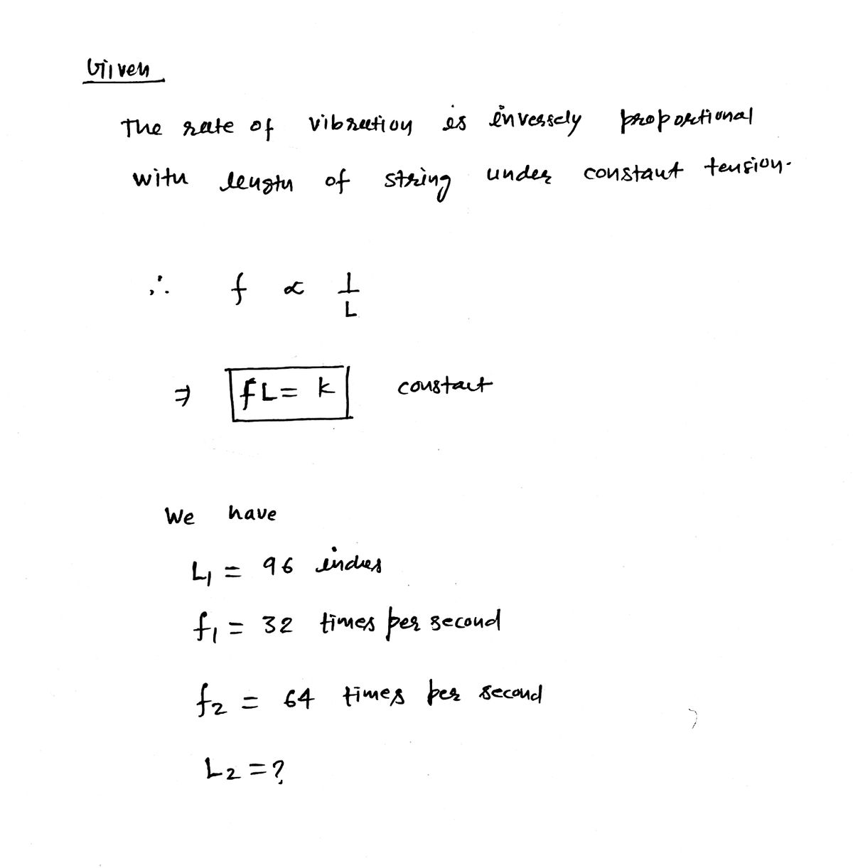 Physics homework question answer, step 1, image 1