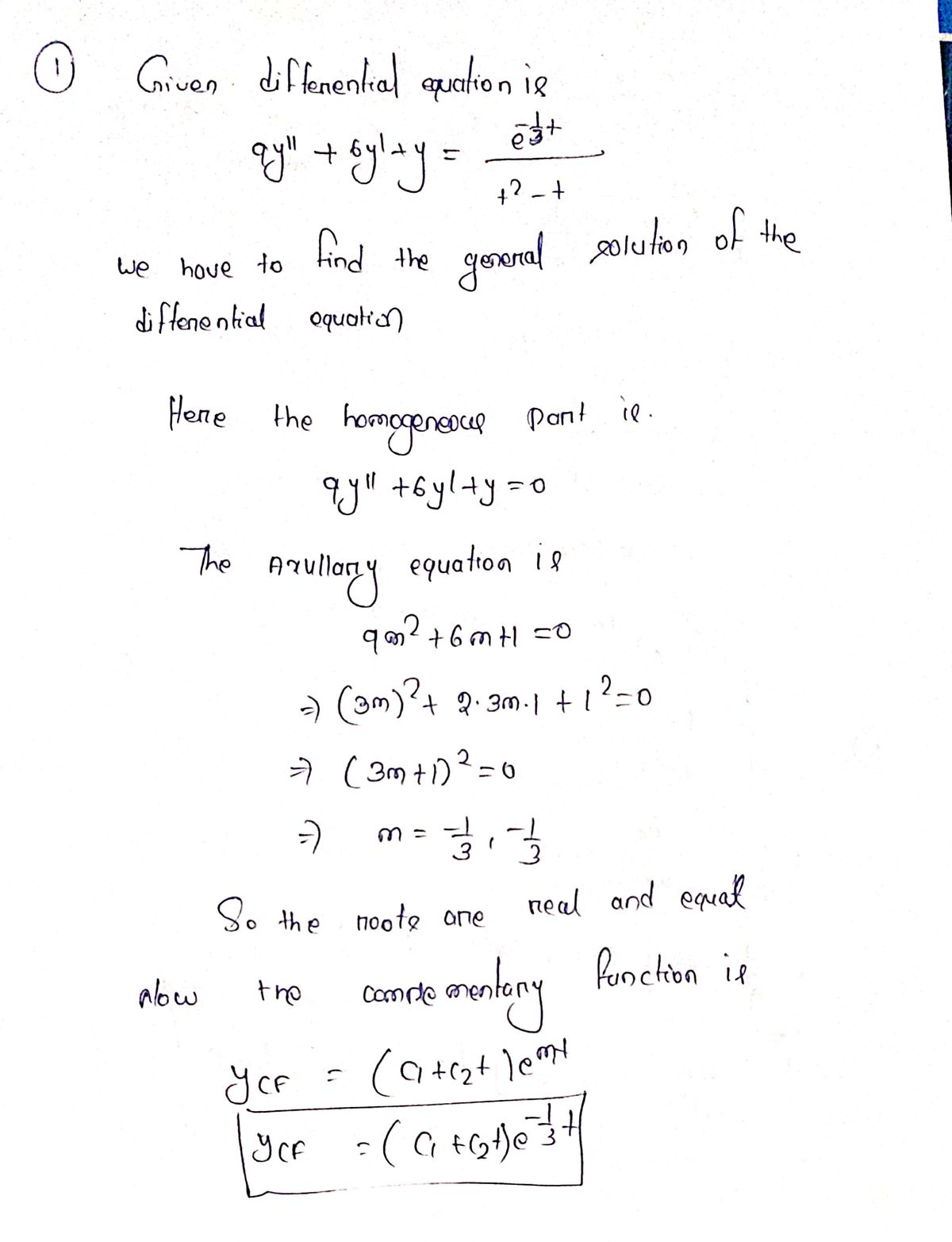 Advanced Math homework question answer, step 1, image 1