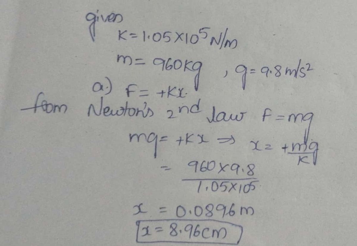 Physics homework question answer, step 1, image 1