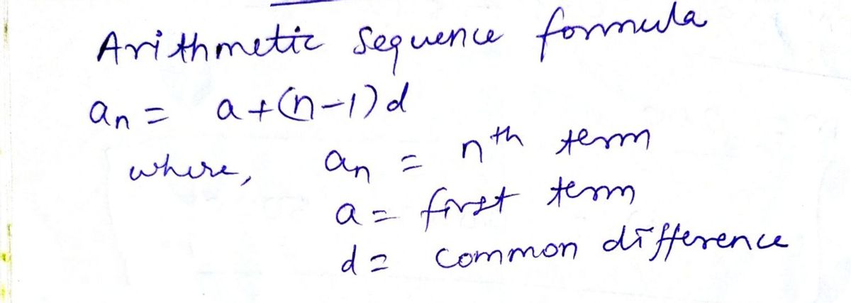 Answered: Find the 100th term of the arithmetic… | bartleby