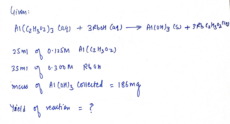 Chemistry homework question answer, step 1, image 1