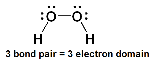 h2o2 electron domain geometry