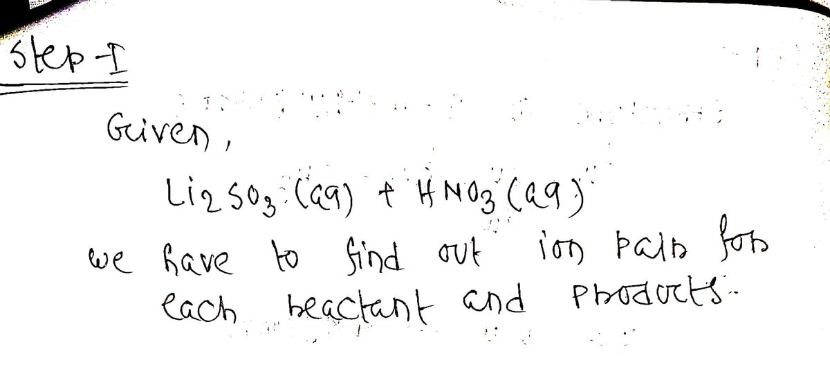 Chemistry homework question answer, step 1, image 1