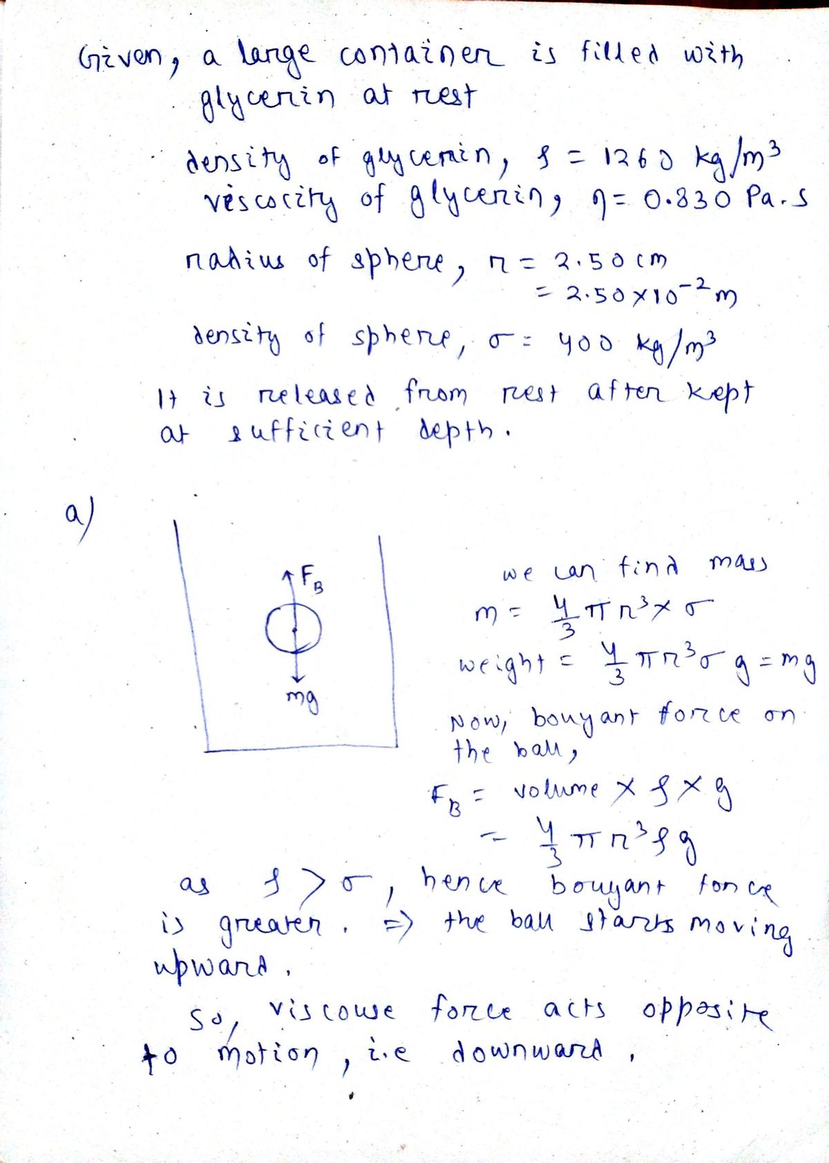 Physics homework question answer, step 1, image 1