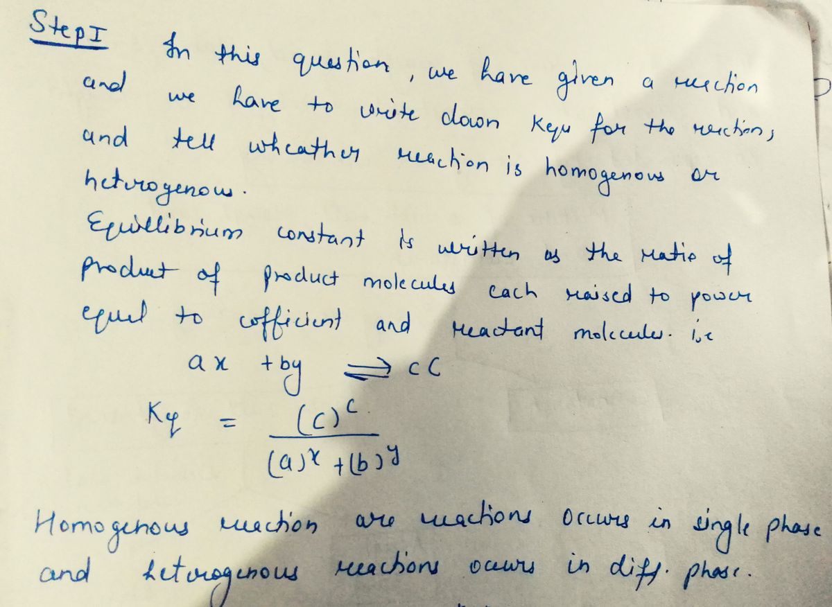 Chemistry homework question answer, step 1, image 1