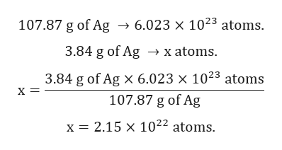 Answered: How many silver atoms are there in… | bartleby