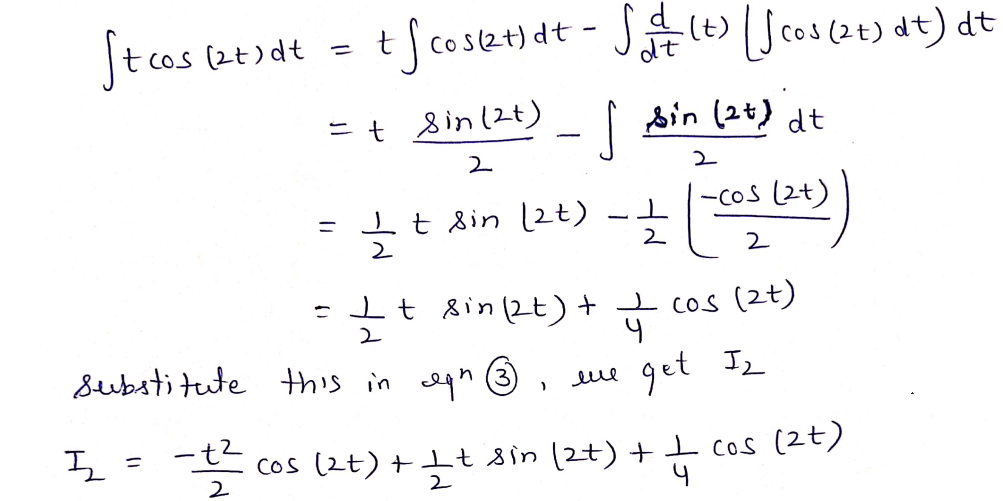 Answered: A. Integration by parts i) (3t +t²)… | bartleby