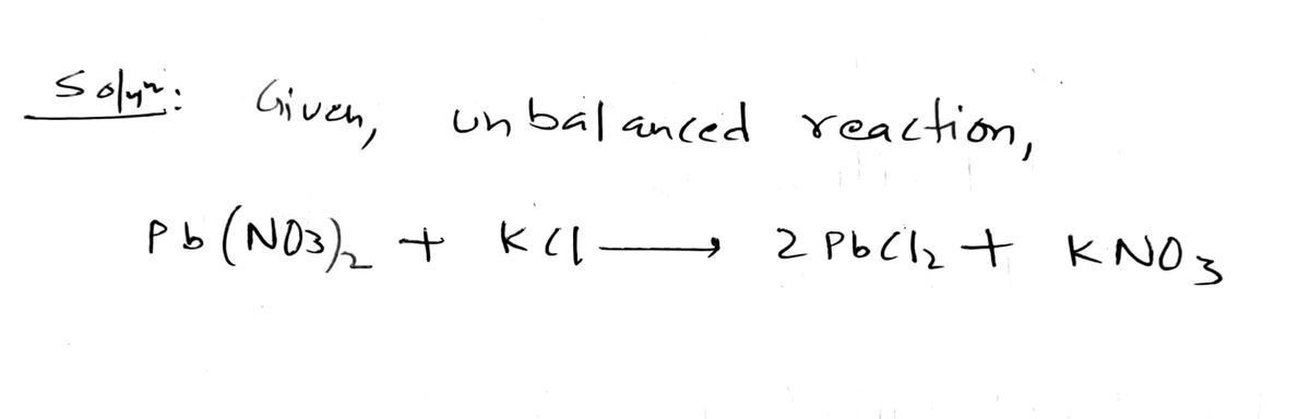 Chemistry homework question answer, step 1, image 1