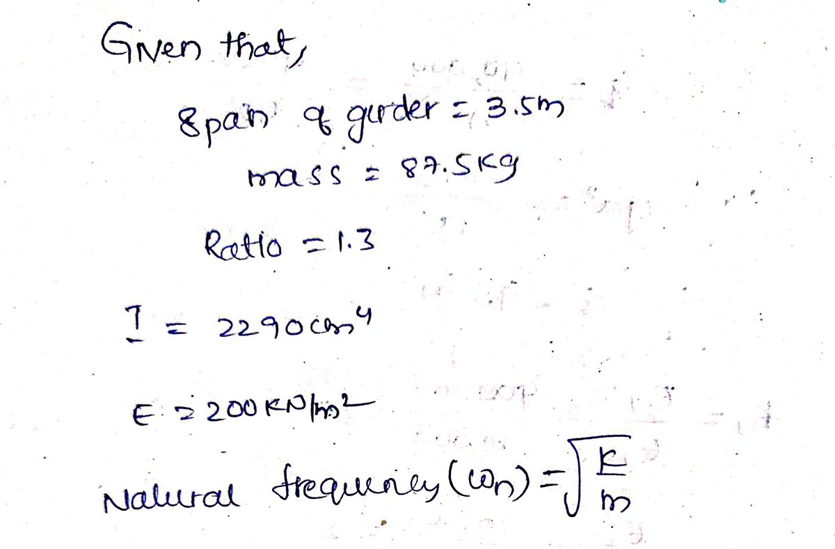 Civil Engineering homework question answer, step 1, image 1