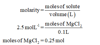 Answered: What mass of magnesium chloride, MgCl2… | bartleby