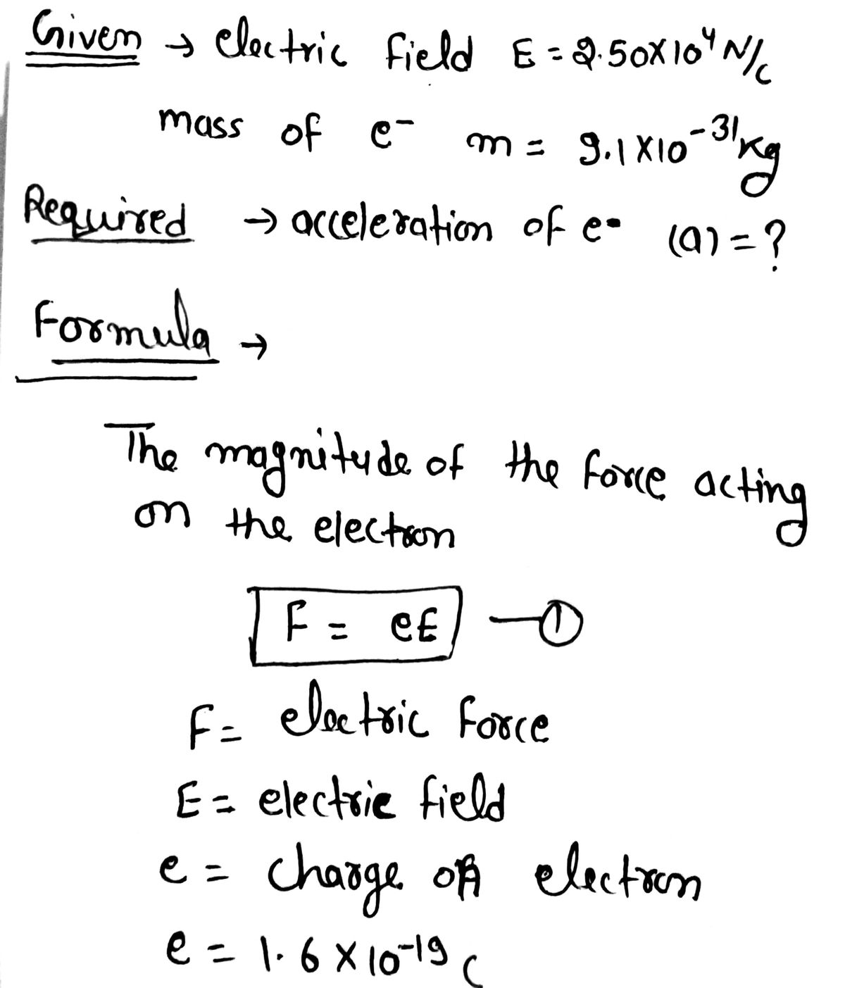 Physics homework question answer, step 1, image 1