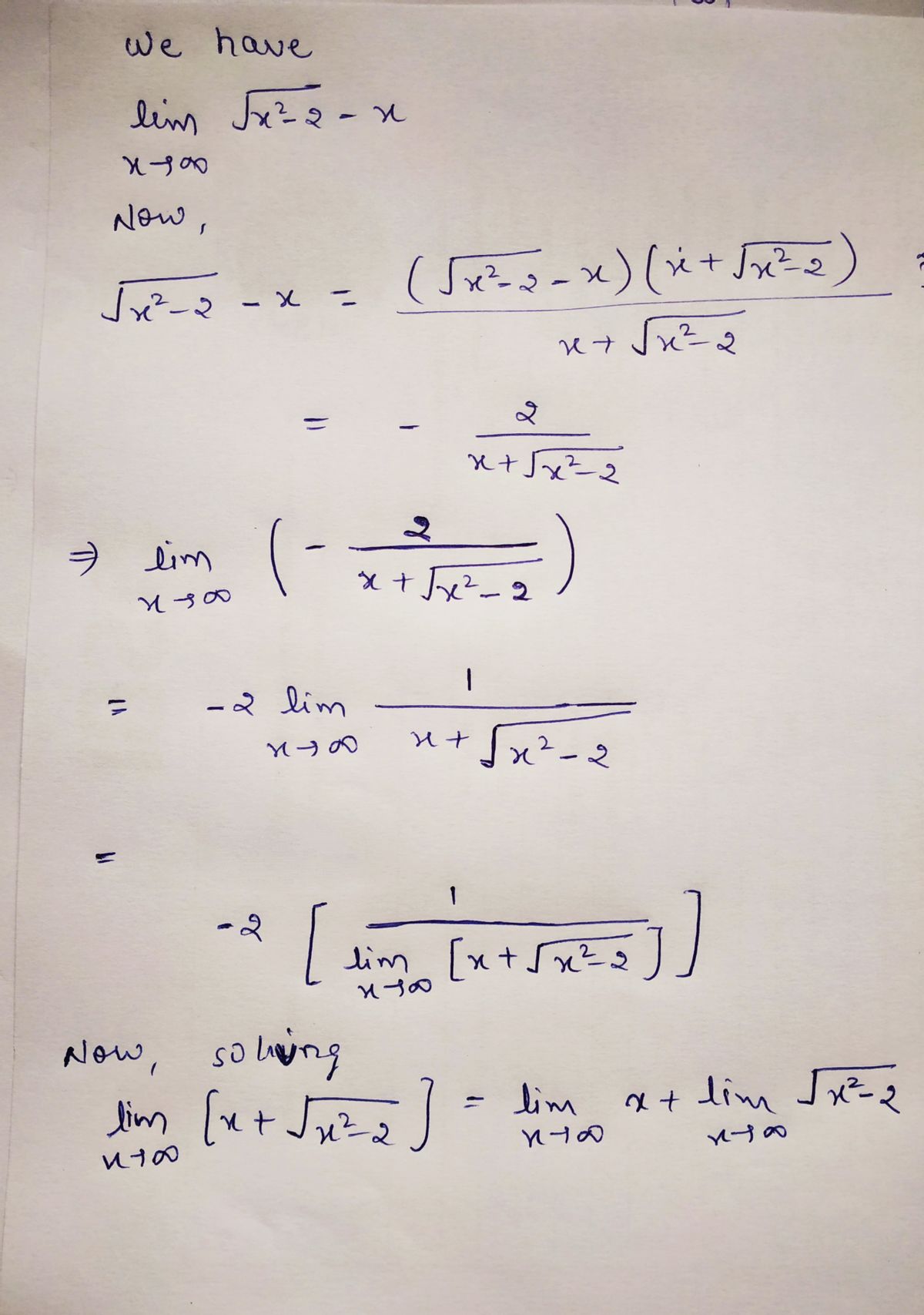 Calculus homework question answer, step 1, image 1