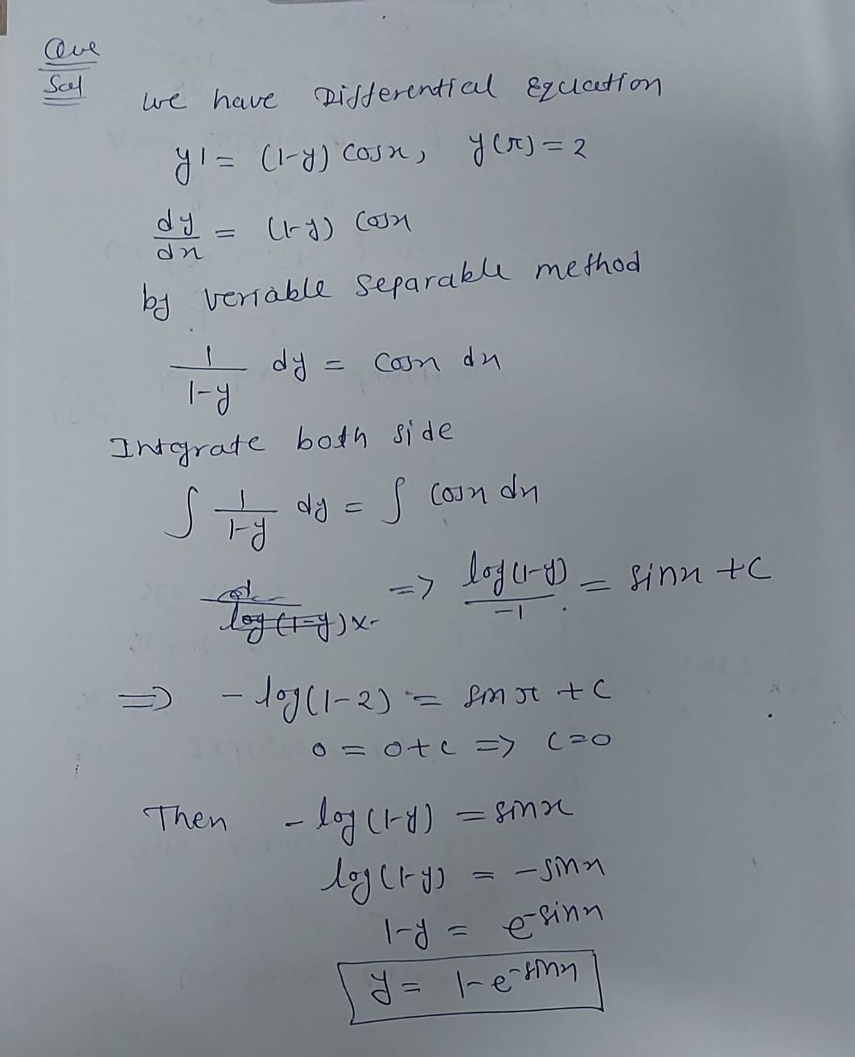 Calculus homework question answer, step 1, image 1