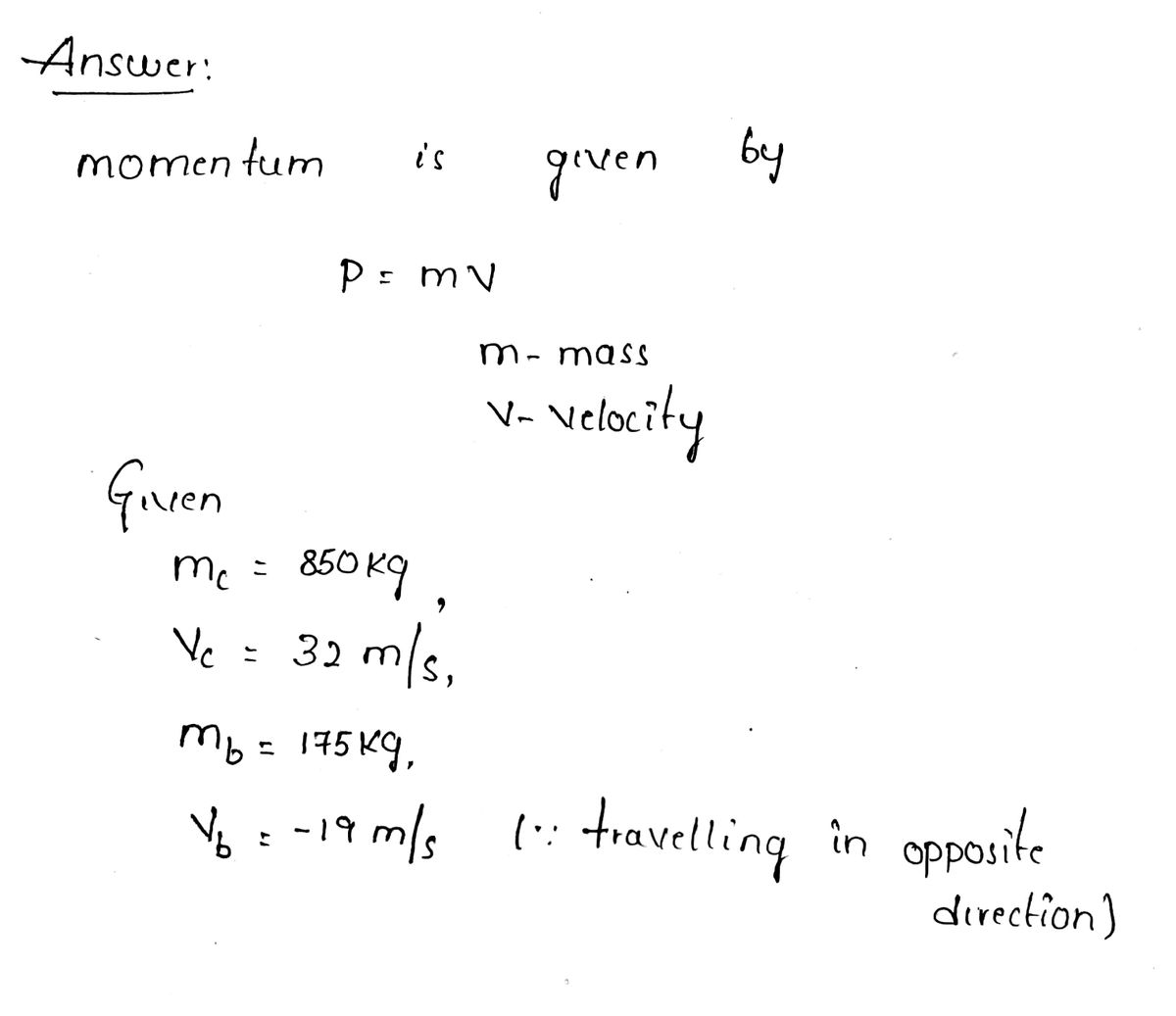 Physics homework question answer, step 1, image 1