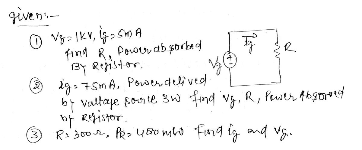 Electrical Engineering homework question answer, step 1, image 1